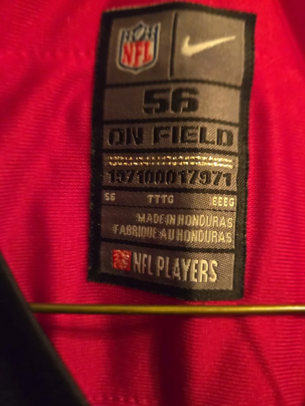 Nike Atlanta Falcons Julio Jones #11 NFL On Field Jersey Men's Size 56 XXL Red